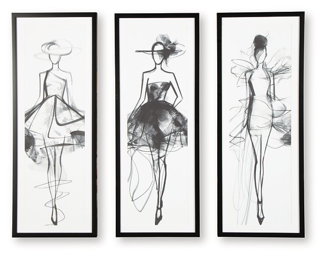 Mckerrick Wall Art Set (Set of 3) - Town Of Bargains Furniture - NY