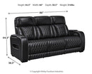 Boyington Power Reclining Sofa - Town Of Bargains Furniture - NY