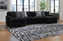 Midnight-Madness Sectional with Chaise - Town Of Bargains Furniture - NY