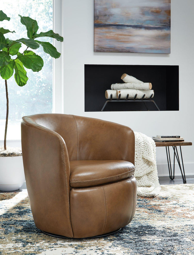 Kierreys Swivel Accent Chair - Town Of Bargains Furniture - NY
