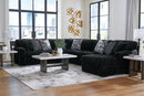 Midnight-Madness Sectional with Chaise - Town Of Bargains Furniture - NY