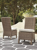 Beachcroft Outdoor Side Chair with Cushion (Set of 2) - Town Of Bargains Furniture - NY