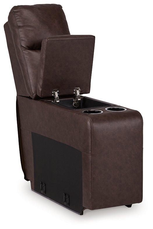Punch Up Power Reclining Sectional Loveseat with Console - Town Of Bargains Furniture - NY