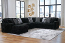 Midnight-Madness Sectional with Chaise - Town Of Bargains Furniture - NY
