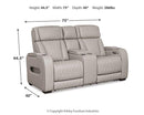 Boyington Power Reclining Loveseat with Console - Town Of Bargains Furniture - NY