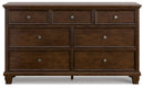 Danabrin Dresser and Mirror - Town Of Bargains Furniture - NY