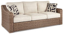 Beachcroft Outdoor Sofa with Cushion - Town Of Bargains Furniture - NY