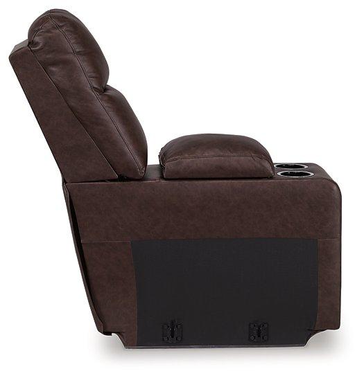 Punch Up Power Reclining Sectional Loveseat with Console - Town Of Bargains Furniture - NY