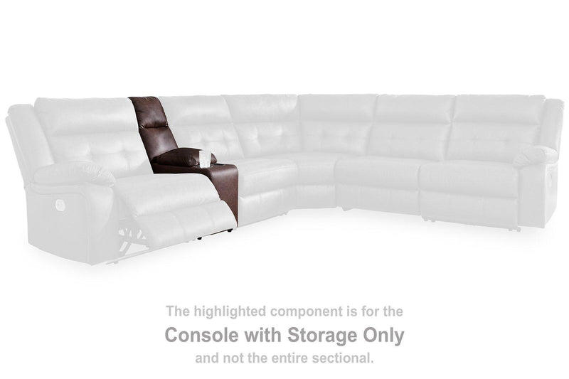 Punch Up Power Reclining Sectional Loveseat with Console - Town Of Bargains Furniture - NY