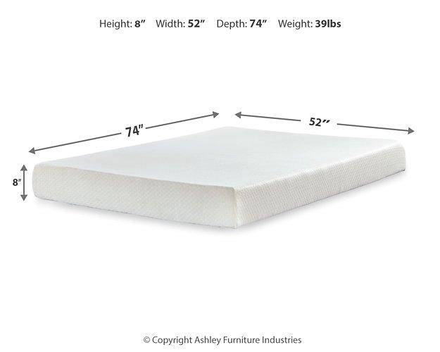 Chime 8 Inch Memory Foam Mattress in a Box - Town Of Bargains Furniture - NY
