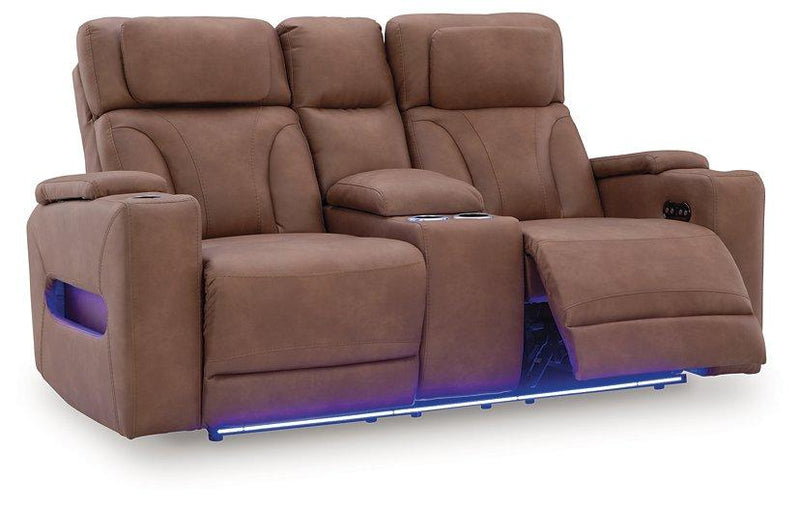 Clean-Slate Power Reclining Loveseat with Console