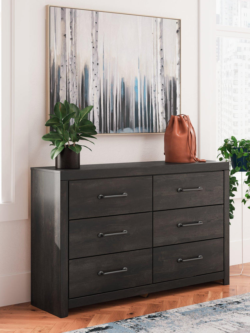 Hollivern Dresser and Mirror - Town Of Bargains Furniture - NY