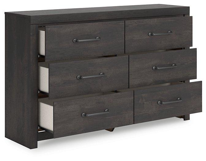 Hollivern Dresser and Mirror - Town Of Bargains Furniture - NY