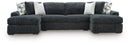 Midnight-Madness Sectional with Chaise - Town Of Bargains Furniture - NY