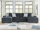 Midnight-Madness Sectional with Chaise - Town Of Bargains Furniture - NY