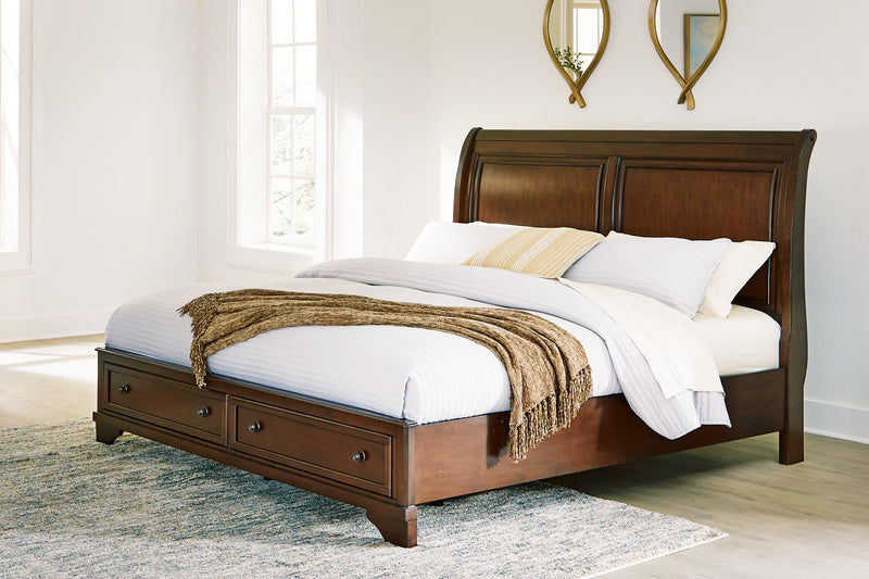 Trellington Sleigh Storage Bed - Town Of Bargains Furniture - NY