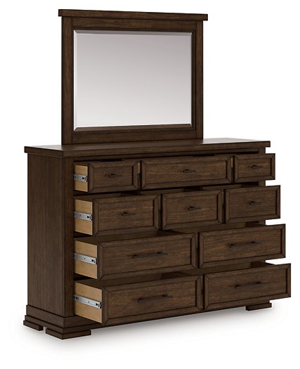 Taffenbrook Dresser and Mirror - Town Of Bargains Furniture - NY