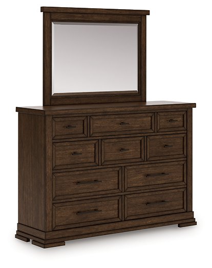 Taffenbrook Dresser and Mirror - Town Of Bargains Furniture - NY