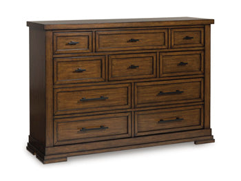 Taffenbrook Dresser and Mirror - Town Of Bargains Furniture - NY