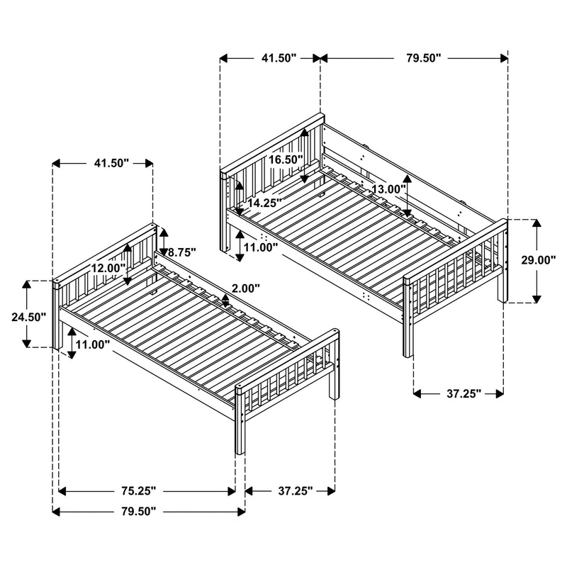 Dakota Bunk Beds - Town Of Bargains Furniture - NY