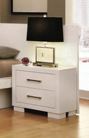 Jessica Nightstand Panels White (Set of 2) - Town Of Bargains Furniture - NY
