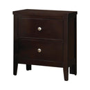 Carlton 2-drawer Rectangular Nightstand Cappuccino - Town Of Bargains Furniture - NY