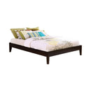 Hounslow California King, E.King, & Queen Universal Platform Bed Cappuccino - Town Of Bargains Furniture - NY