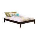 Hounslow California King, E.King, & Queen Universal Platform Bed Cappuccino - Town Of Bargains Furniture - NY