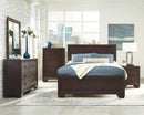 Kauffman California King, Eastren King, & Queen Panel Bed Dark Cocoa - Town Of Bargains Furniture - NY