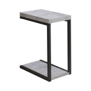 Beck Accent Table Cement and Black - Town Of Bargains Furniture - NY