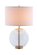 Kenny Drum Shade Table Lamp with Glass Base White - Town Of Bargains Furniture - NY