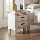 Franco 2-drawer Nightstand Antique White - Town Of Bargains Furniture - NY
