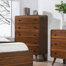 Robyn 5-drawer Chest Dark Walnut - Town Of Bargains Furniture - NY