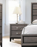 Watson 2-drawer Nightstand Grey Oak and Black - Town Of Bargains Furniture - NY