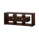 Casey 2-drawer Rectangular TV Console Cappuccino - Town Of Bargains Furniture - NY