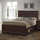 Kauffman California King, Eastren King, & Queen Panel Bed Dark Cocoa - Town Of Bargains Furniture - NY
