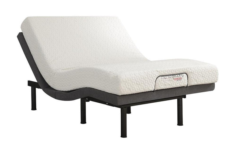 Negan Queen Adjustable Bed Base Grey and Black - Town Of Bargains Furniture - NY