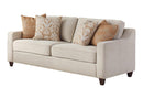 Christine Upholstered Cushion Back Sofa Beige - Town Of Bargains Furniture - NY