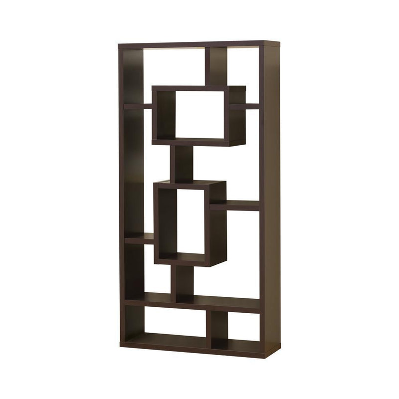 Corey 71-inch 8-shelf Bookcase Cappuccino - Town Of Bargains Furniture - NY