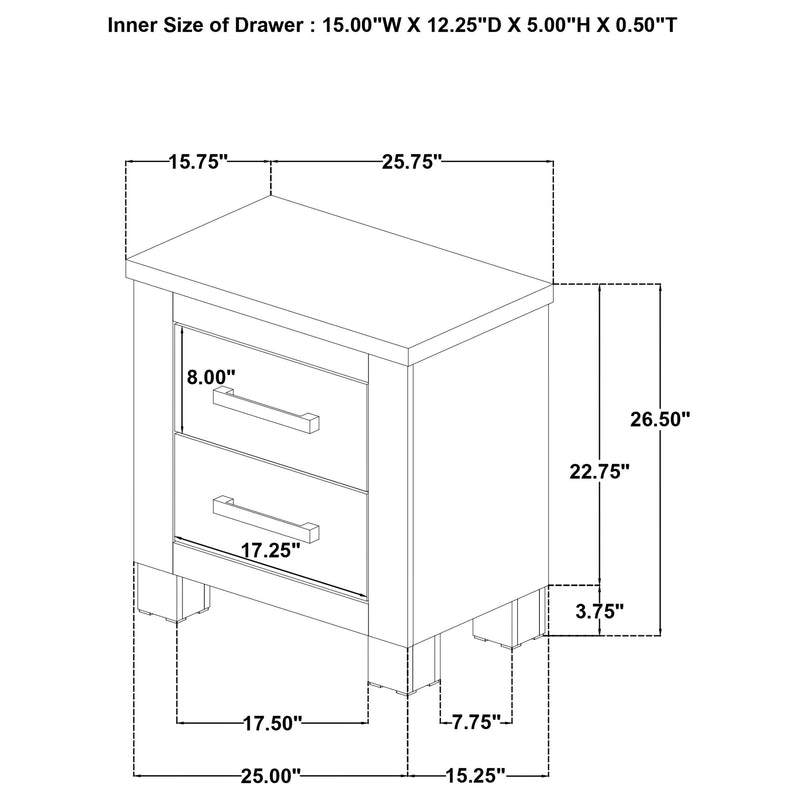 Oakglen Nightstands - Town Of Bargains Furniture - NY
