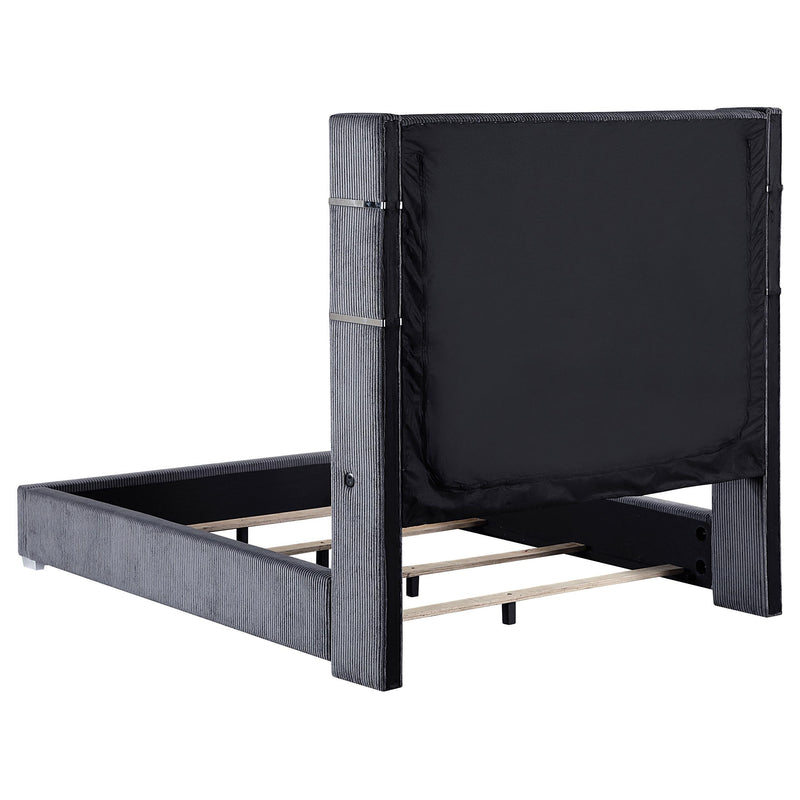 Tisdall California King, E.King & Queen Bed Grey, Black & Queen - Town Of Bargains Furniture - NY