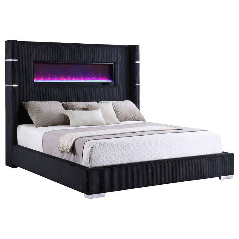 Tisdall California King, E.King & Queen Bed Grey, Black & Queen - Town Of Bargains Furniture - NY