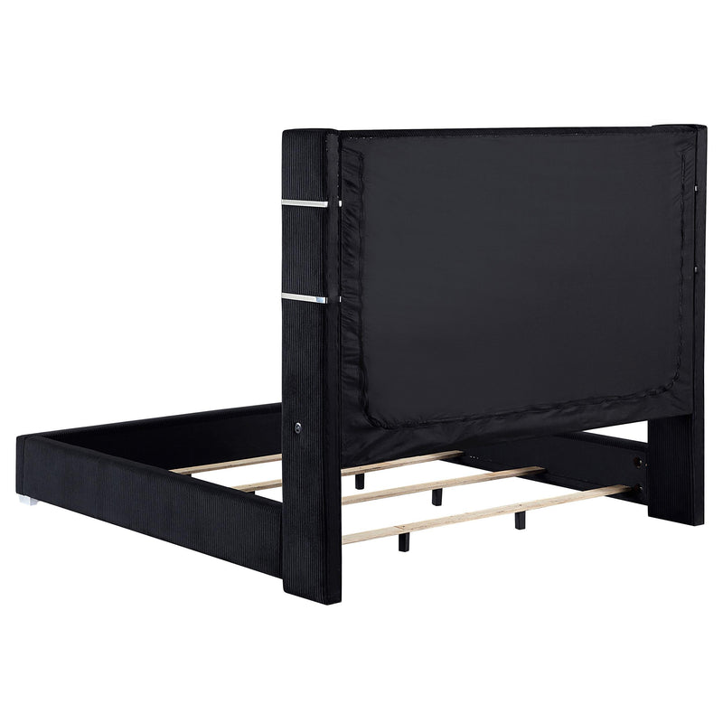 Tisdall California King, E.King & Queen Bed Grey, Black & Queen - Town Of Bargains Furniture - NY