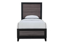 LISBON GREY AND BLACK TWIN BED - Town Of Bargains Furniture - NY