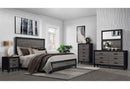 LISBON GREY/BLACK KING BED GROUP - Town Of Bargains Furniture - NY