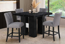 D04 BLACK BAR TABLE AND D8685BS GREY