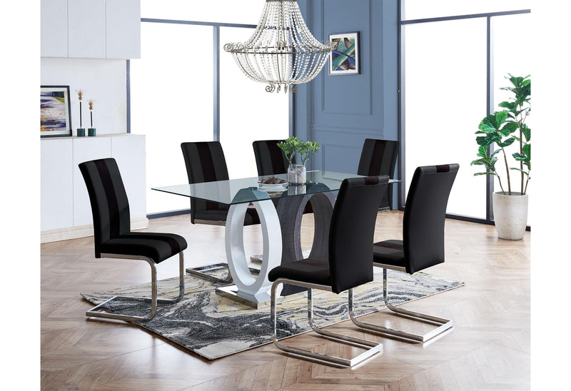 D1628DT+D915DC BLACK ECOM - Town Of Bargains Furniture - NY