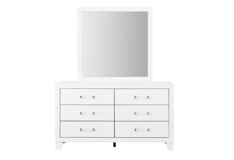 LUCCIA WHITE MIRROR - Town Of Bargains Furniture - NY