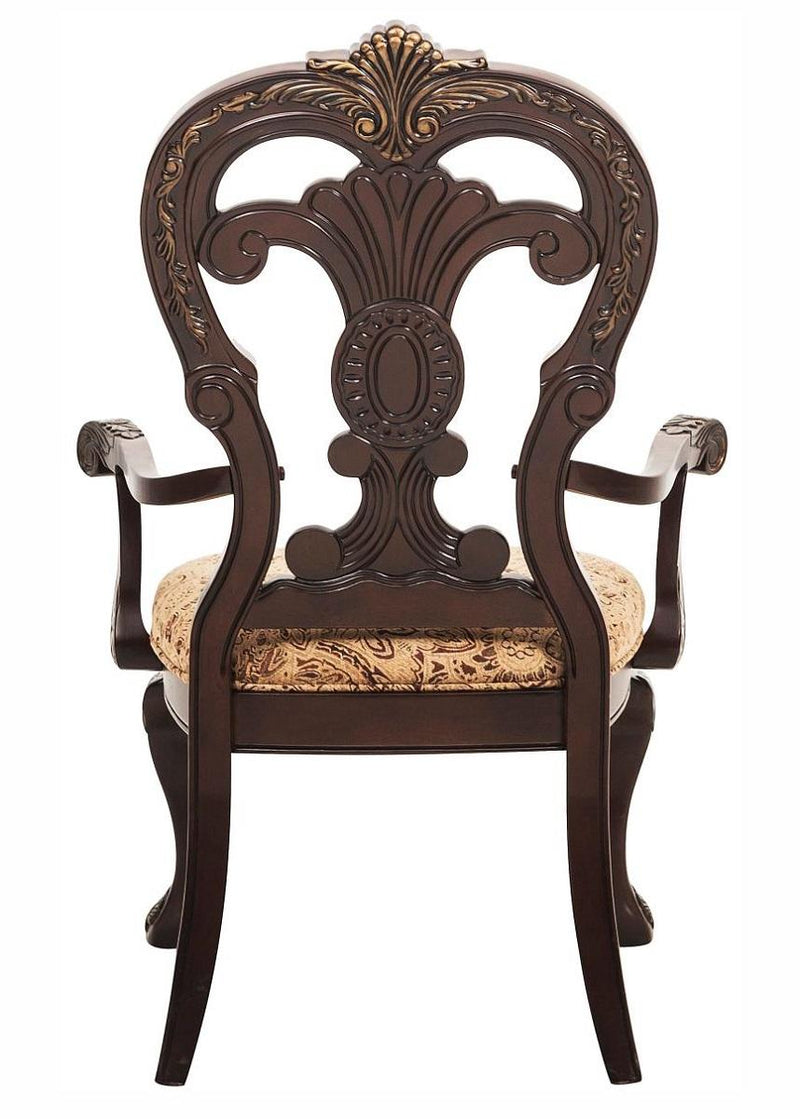 Homelegance Deryn Park Arm Chair in Dark Cherry (Set of 2)
