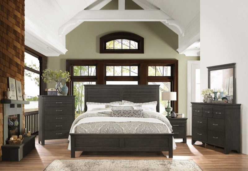 Homelegance Blaire Farm Full Panel Bed in Saddle Brown Wood 1675F-1*